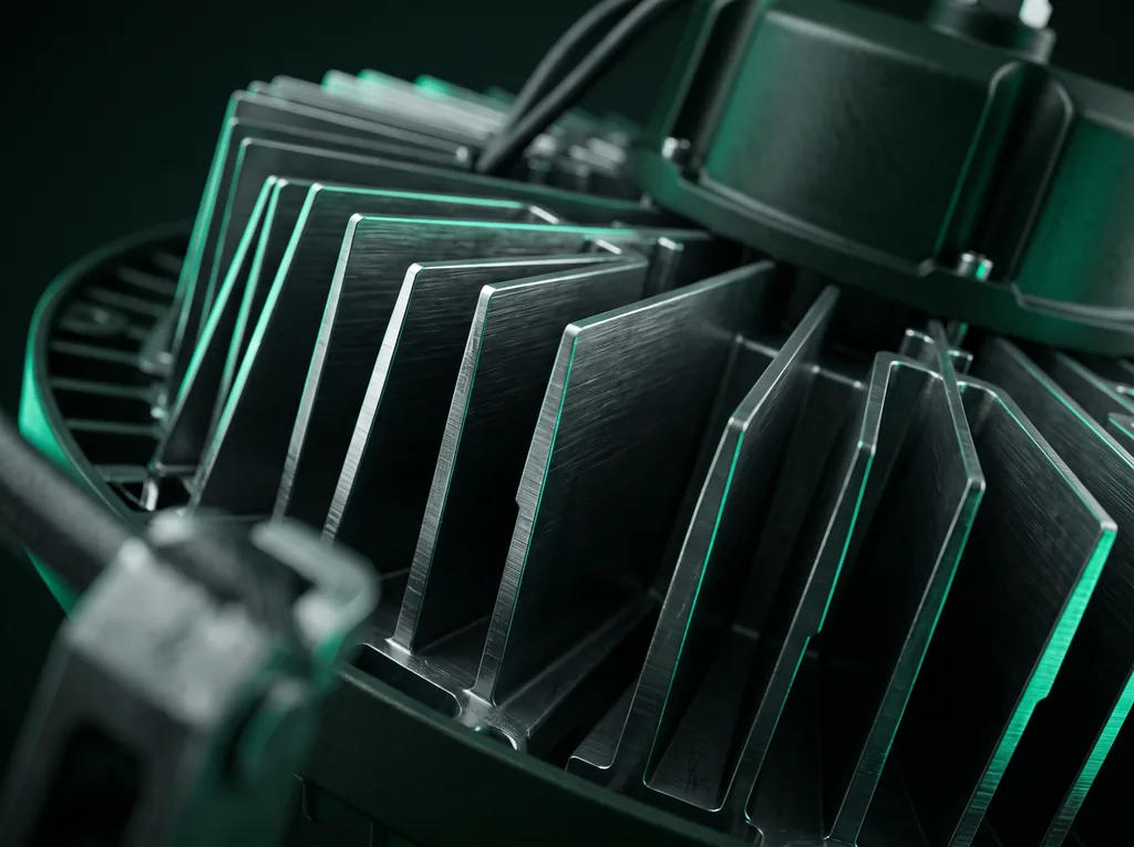 Aletas de disipador de aluminio 6063 para luminaria LED industrial